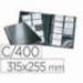 Tarjetero Durable A4 polipropileno negro 20 fundas