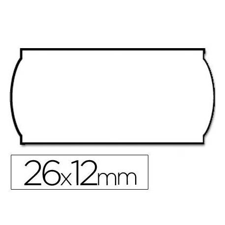 Etiquetas Meto onduladas 26 x 12 mm rollo de 1500 etiquetas