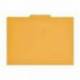 Subcarpeta cartulina color amarillo con pestaña central tamaño folio