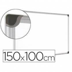 Pizarra Blanca Vitrificada Magnetica marco de aluminio 150x100 Bi-Office
