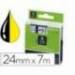 Cinta Dymo consumible rotuladora negro-amarillo D1