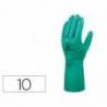 Guante DeltaPlus Nitrilo flocado Algodon talla 10