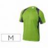 Camiseta manga corta DeltaPlus verde talla M