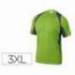 Camiseta manga corta DeltaPlus verde talla 3XL