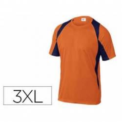 Camiseta manga corta DeltaPlus naranja talla 3XL