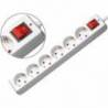 Regleta 6 tomas Mediarange sin interruptor 1,4 m