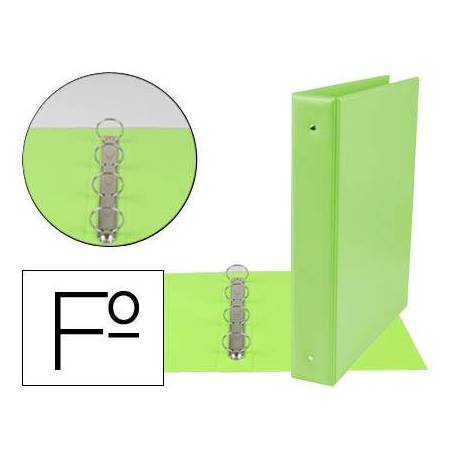 Carpeta plastico Liderpapel Folio lomo 60 mm Verde