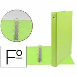 Carpeta plastico Liderpapel Folio lomo 35mm Verde