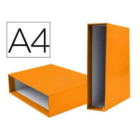 Caja archivador Liderpapel de palanca Din A4 documenta Naranja