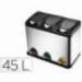 Papelera contenedor Q-connect de 45 L 3 depositos