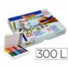 Lapices cera Jovi plasticolor 300 unidades de 12 colores surtidos