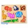 Puzzle Animales de la selva 8 piezas a partir de 18 meses marca Andreutoys