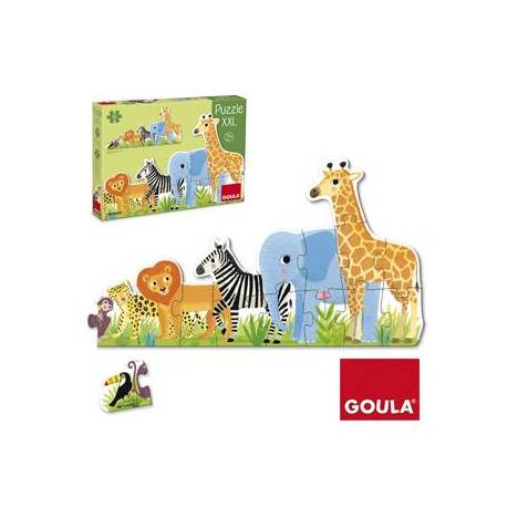 Puzzle a partir de 2 años Animales de la Selva XXL 16 piezas marca Goula