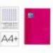 Cuaderno Oxford Ebook 1 A4+ Rosa Frambuesa 80 hojas Tapa Extradura Cuadricula 5 mm