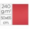 Cartulina Liderpapel Rojo 50x65 cm 240 gr Paquete 25 unidades