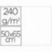 Cartulina Liderpapel Blanco 50x65 cm 240 gr Paquete 25 unidades