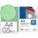 Tapa de Encuadernacion Polipropileno Rayado Liderpapel DIN A4 Verde 0.5mm pack 100 uds
