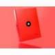 Carpeta 4 anillas 25mm Liderpapel Antartik A4 rojo carton forrado