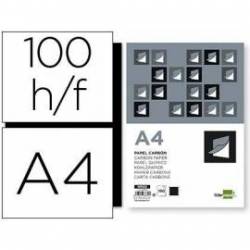 Papel Carbon Negro Din A4 Film Caja de 100 unidades Liderpapel
