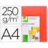 Tapa de Encuadernacion Carton Q connect Din A4 Rojo 250gr pack 100 uds