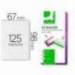 BOLSA DE PLASTIFICAR MARCA Q-CONNECT 67 X 98 MM 125 MC CON CLIP PARA TARJETAS DE VISITA CAJA 25 UNIDADES