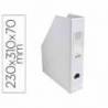 Revistero Plastico Exacompta Blanco 310x230x70 mm