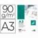 Bloc Papel Vegetal Liderpapel DIN A3 90g/m2 Encolado 50 hojas