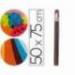 Rollo papel seda marca Liderpapel 50x75 cm 24 hojas 12 colores surtidos