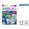 Rotuladores Decor textil Giotto punta gruesa caja 12 unidades