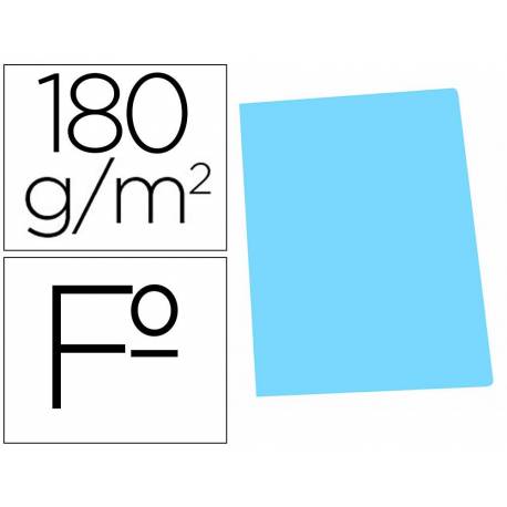 Subcarpetas cartulina Gio folio azul celeste pastel 180 g/m2