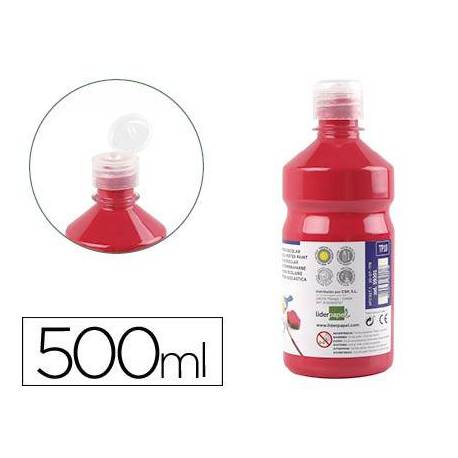 Tempera Liderpapel rojo escarlata 500 cc