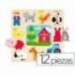 Puzzle a partir de 1 año Siluetas Granja marca Goula