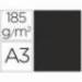 Cartulina Guarro din a3 color negro 185 gr paquete 50 hojas