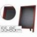 Pizarra Liderpapel negra madera para suelo 55x85 cm