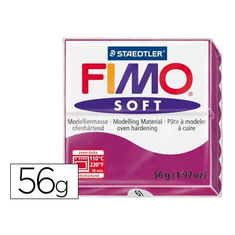 Pasta para modelar Staedtler Fimo Soft color purpura