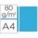 Papel color Liderpapel turquesa A4 80 g/m2 100 hojas