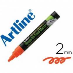 Rotulador Artline EPW-4 para pizarra tipo tiza Color naranja bolsa 4 rotuladores