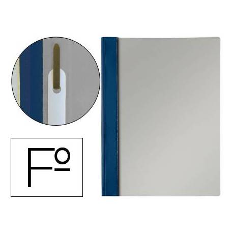 Carpeta dossier fastener Esselte PVC rigido Folio azul marino
