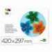 Bloc de cartulinas para trabajos manuales liderpapel 297x420mm 10 hojas colores surtidos