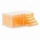Fichero cajones de sobremesa Liderpapel 340x270x255 mm apilables 5 cajones naranja translucido