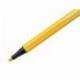 Rotulador Stabilo pen 68/44 amarillo 1 mm