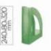Revistero plastico Liderpapel verde translucido