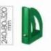 Revistero plastico Liderpapel verde opaco