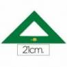 Escuadra acrilica marca Liderpapel 21 cm
