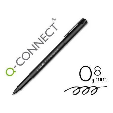 Rotulador Q-connect retroproyeccion punta fibra 0.8 mm permanente negro