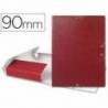 Carpeta de proyectos Liderpapel de carton gomas rojo 9 cm