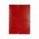 Carpeta de proyectos Liderpapel de carton gomas rojo 9 cm