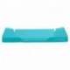 Bandeja sobremesa plastico q-connect turquesa transparente 240x70x340 mm