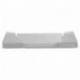 Bandeja sobremesa plastico q-connect gris oscuro transparente 240x70x340 mm