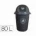 Papelera plastico Q-Connect de 80 L